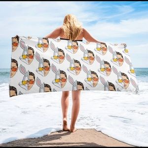 Bad Bunny Beach Towel
